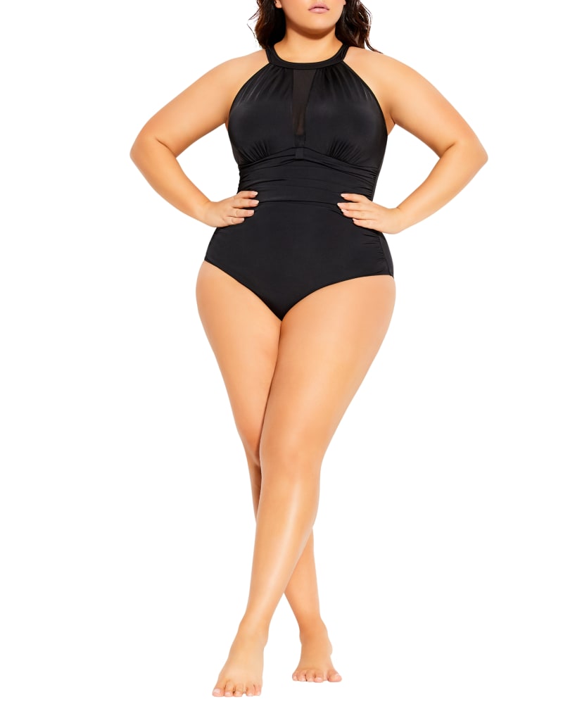 Plus size model wearing Chaya One-Piece by City Chic | Dia&Co | dia_product_style_image_id:201507